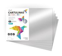 Carton Métallisé Couleur A3, 230 g/m², Feuilles Cartonnées Grandes, Carton de Couleur pour Loisirs Créatifs, Projets Artistiques et Décorations, Effet Brillant · m-office (125 feuilles, argent)