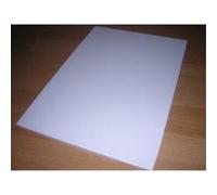 Carton mousse / plume - blanc - épaisseur 5 mm - A4 (21x29.7) - 1 plaque G