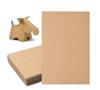 Carton Ondulé A3, 10 Feuilles Plates de 2.5 mm d'Épaisseur pour Emballages, Travaux Manuels, Expéditions, Boîtes, Maquettes (Marron) (A3 (30 x 42 cm) - 10 feuilles)