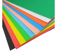 Carton ondulé double couche 10 couleurs