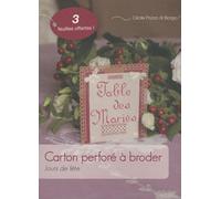 Carton perforé à broder: Jours de fête