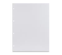 Carton photo, 23,3 x 31 cm, perforé, 25 feuilles, blanc