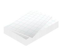 Carton plume, 500 x 700 mm, autocollant, blanc