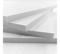 Carton plume A3 10 mm - Lot de 4 Panneaux Mousse Légers et Rigides pour Travaux Manuels, Photo, Affichage, Exposition et Décoration