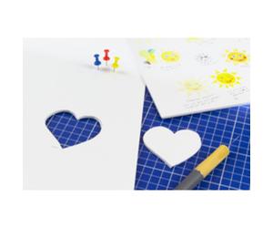 Carton plume, A3, épaisseur: 3 mm, blanc