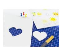 Kangaro Lot de 30 plaques de mousse format A4 Blanc 29,7 x 21 cm - 3 mm - DIY pour l'artisanat, la présentation, le modélisme, le passe-partout