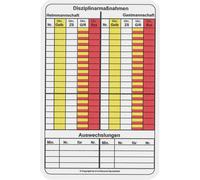 Carton pour annotation arbitre Football Erima Blanc TU Unisex