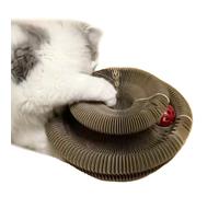 Carton pour chats - Accessoire pour animaux domestiques interactif en accordéon avec aimant - piste jouet pour chats - pour ennuya, rayures, jeu de chatons, maison, intérieur, extérieur,