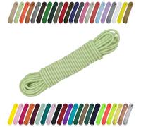 CARTONARE Cordon élastique en caoutchouc 2 mm, 3 mm pour couture, bricolage et activités de plein air (041) vert pastel, 2 mm x 5 m