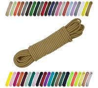 CARTONARE Cordon élastique en caoutchouc 2 mm, 3 mm pour couture, bricolage et extérieur - Caoutchouc rond, corde d'expansion, élastique (508), caramel, 3 mm x 10 m