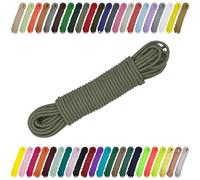 CARTONARE Cordon élastique en caoutchouc 2 mm 3 mm - Pour la couture, le bricolage et l'extérieur - Caoutchouc rond, sandow, élastique (170) Vert olive clair, 3 mm x 5 m