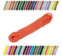 CARTONARE Cordon élastique en caoutchouc - 2 mm - 3 mm - Pour la couture, les loisirs créatifs et l'extérieur - En caoutchouc rond, corde expansive, bande élastique (053) orange, 2 mm x 2 m