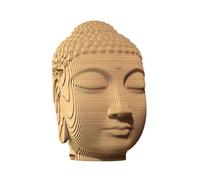 Cartonic 3D-Puzzle Buddha, buste, kit 3D en carton, carton, 79 pièces, CARTBUDH