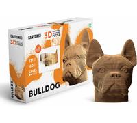 Cartonic 3D-Puzzle Bulldog, chien, kit 3D en carton, carton, 131 pièces, CARTMBDG