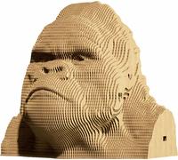 Cartonic 3D-Puzzle Gorilla, singe, kit 3D en carton, carton, 116 pièces, CARTMGRL