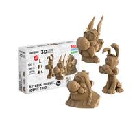 CARTONIC Astérix Obélix Idéfix Trio Puzzle 3D Carton - Coffret 3 Maquettes