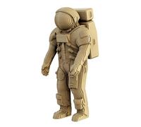 CARTONIC Astronaute Puzzle 3D en Carton - Maquette à Monter | 163 Pièces, 29 × 13 × 12 cm - Kit Sculpture DIY à Peindre, Matériaux Recyclés, Ados & Adultes, Idée Cadeau Déco