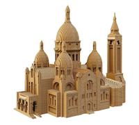 Ensemble de Puzzle 3D CARTONIC - Sacré-Coeur Basilica - Paris - Puzzle 3D en Carton - Le Carton se transforme en Une Figure en Relief - Tous Les âges - 183 Pieces Cardboard 3D Jigsaw Puzzle