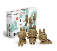 CARTONIC Buboo Creatures Trio Puzzle 3D en Carton - Coffret 3 Maquettes | 237 Pièces, Kit Sculptures Animaux DIY à Assembler et à Peindre - Matériaux Recyclés, Ados & Adultes, Idée Cadeau Déco