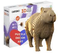 CARTONIC Kit de modèle de puzzle 3D - Cadeau unique attrayant pour adolescents, adultes, enfants, femmes, hommes - Le casse-tête se transforme en décoration d'intérieur moderne (Capybara)