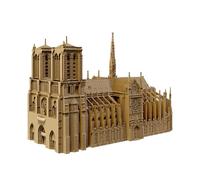 CARTONIC Notre-Dame de Paris 3D Puzzle en Carton - 165 Pièces, 26 × 16 × 10 cm, matériaux recyclés, kit de Sculpture DIY