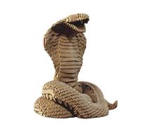 CARTONIC Serpent Cobra Puzzle 3D en Carton - Maquette à Monter | 141 Pièces, 19 × 16 × 17 cm - Kit Sculpture DIY à Peindre, Matériaux Recyclés, Ados & Adultes, Idée Cadeau Déco