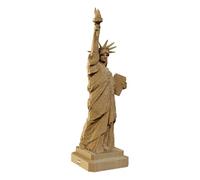 CARTONIC Statue de la Liberté Puzzle 3D en Carton - Maquette à Monter | 176 Pièces, 39 × 13 × 11 cm - Kit Sculpture DIY à Peindre, Matériaux Recyclés, Ados & Adultes, Idée Cadeau Déco