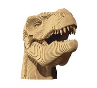 CARTONIC T-Rex 3D Puzzle en Carton - 72 Pièces, 21 × 16 × 9 cm, matériaux recyclés, kit de Sculpture DIY