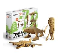 CARTONIC Tralalero Tralala et Ses Amis Trio - Puzzle 3D en Carton, Coffret 3 modèles, 511 pièces, matériaux recyclés, Sculptures DIY