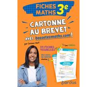 Cartonne au brevet avec bossetesmaths.com ! Fiches Maths 3e - Corinne Huet - Bordas - broché - Scolaire / Universitaire