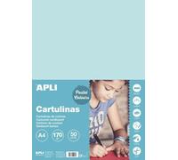Cartons Bleu Clair A4 170g 50 Feuilles