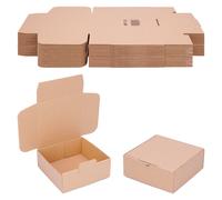 verpacking 1000 boîtes pliantes 15 x 15 x 6 cm brun (dimensions extérieures 15,5 x 15,5 x 6,5 cm) WP 20 carton d'expédition carton d'emballage
