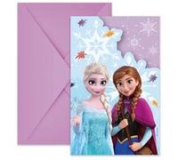 Cartons d'invitation Frozen Idyllic Wonder Lot de 6 - 10x15 cm