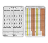 Erima Bloc-notes SPIELNOTIZKARTEN HANDBALL 1 Blanc