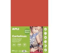 Cartons Rouge A4 170g 50 Feuilles