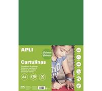 Cartons Vert Fonce A4 170g 50 Feuilles