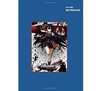 Cartoon Akame Ga Kill Notebook For School: Sketchbook Dotted Grid, A4 (8.27 X 11.69 Inches), 110 White Pager.