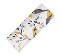 Cartoon American Goldfinch Bird imprimé tapis de yoga extérieur caoutchouc naturel antidérapant, épais 1 mm avec sac de yoga tapete para ejercicio 180,3 x 66 cm pour femme