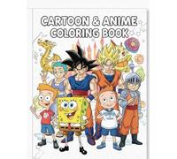 cartoon and anime Coloring Book, for lids creativity
