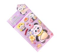 Cartoon Animal 3D Stickers, Soft Belly Scrapbook Decals, Cute Size for Interactive Play, Cute Stickers Reusable and Colorful, Decorative Craft Sticker, Kids Adults Notebook Laptop Phone Journal