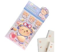 Cartoon Animal 3D Stickers, Soft Belly Scrapbook Decals, Cute Size for Interactive Play, Cute Stickers Reusable and Colorful, Decorative Craft Sticker, Kids Adults Notebook Laptop Phone Journal