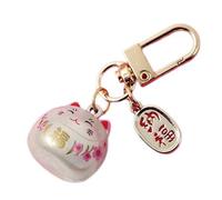Cartoon Animal Keychain Pendant Metal Cats Bells Keyrings Bells Ornement À Car Charm Decoration Car Décoration Pendre
