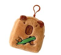 Cartoon Animal Storage Bag Lovely Capybara Coin Purse Case Plush Wallets Change Purse Decorative Wallet Plush Change Wallet Plush Change Bag Charm Decorative Wallet, Melon vert, Beauté de masse