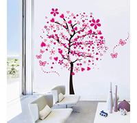 Cartoon arbre papillon DIY Stickers muraux, ividz arbres Stickers muraux Papier peint amovible Stickers muraux Home Decor Living Chambre filles Chambre, chambre de bébé, Creative Art Deco