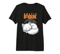 Cartoon Arctic Fox Race Animal Lover Cute Foxes T-Shirt Haut de Gamme