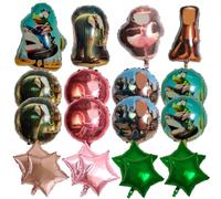 Cartoon Ballon Aluminium, 20 Pièces Italian brain Décoration pour Fête d'Anniversaire, Fête D'Anniversaire Ballons