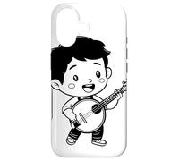 Cartoon Banjo Kid Musical Instrument Coque pour iPhone 17