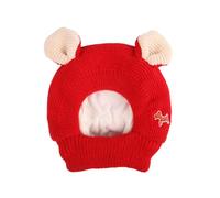 Cartoon Bear Eart Treed Hat for Dog Lovely Small Costume for Halloweens Birthday Party Chog Cats Cosplay Ajustement pour Chiens Tricotés
