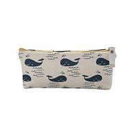Cartoon Bear Whale Pen Pouch Pencil Case Stationery Bag School Supplies - Whale # Fashion with Nice