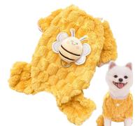 Cartoon Bee Dog Sweater, Warm Cold Weather Coat, Cute Puppy Outfit, Christmas-Ready Coat for Small Medium Dogs, Cozy Polyester Sweater, Easy to Wear and Care